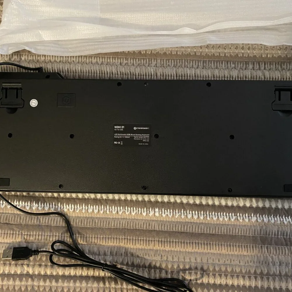 CyberpowerPC Play Ready Wired Gaming Keyboard 01 NOHI and M1 131 Gaming Mouse